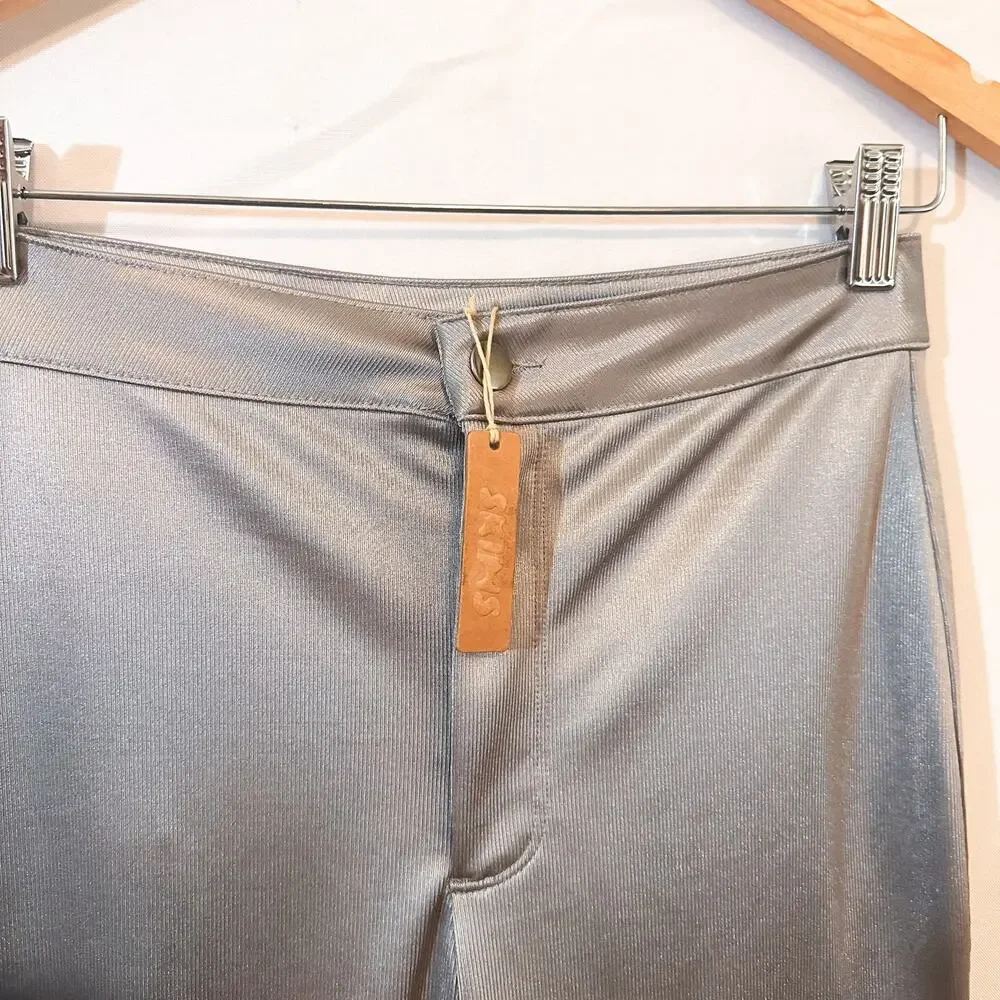 NWT SKIMS Silver Disco Pant Sz. S - Picture 5 of 7